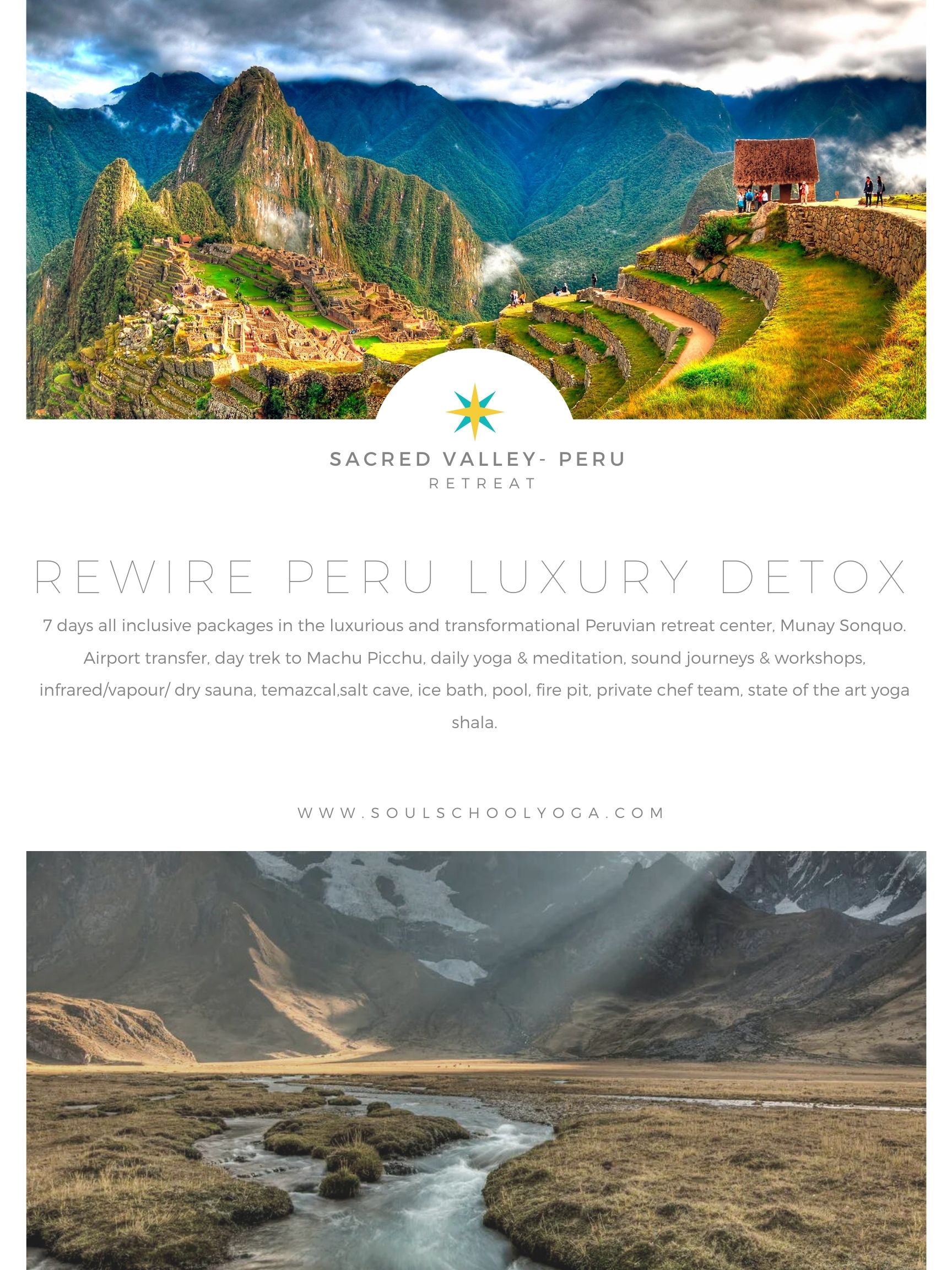 Peru- REWIRE – In The Sacred Valley, at a luxury detox spa retreat-