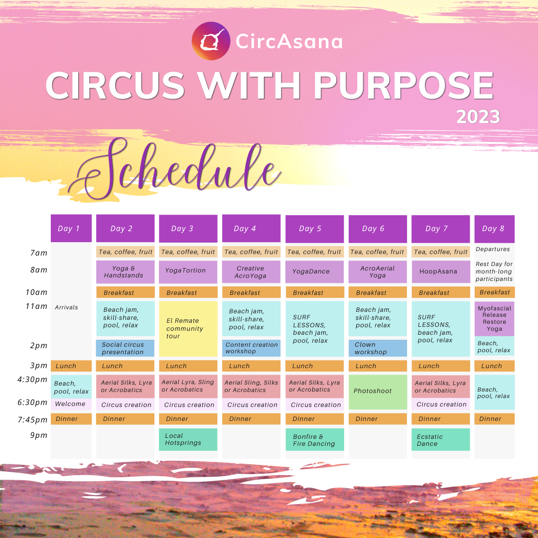 Circasana Aerial Circus Yoga Retreat- Circus with purpose